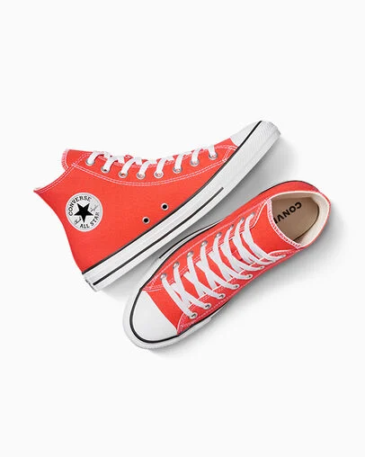Vermillion Red high top Chuck Taylor All Star