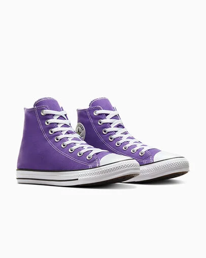 violet high top Chuck Taylor All Star